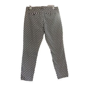 GAP Slim City Pants‎ Size 6/28R Cropped Inseam 25” Black & White Geometric